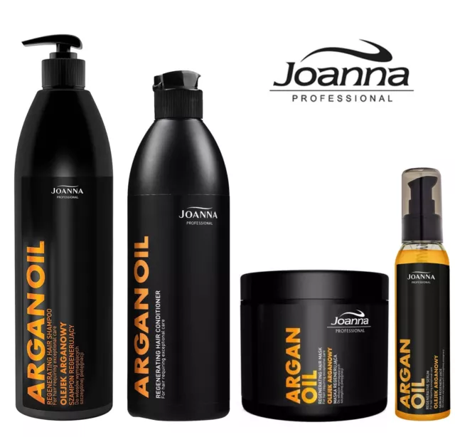 Joanna Argan Oil Hair Growth Treatment Shampoo Conditioner Serum Mask Anti Frizz