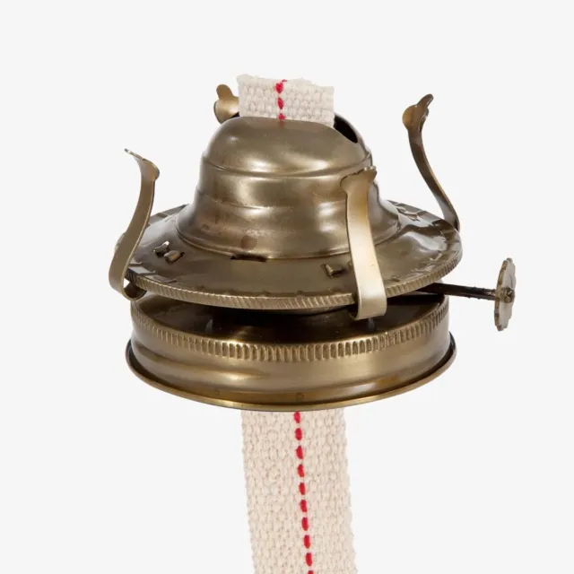 Mason Jar Oil Lamp Burner & Collar Kit. "Antique Brass" Finish