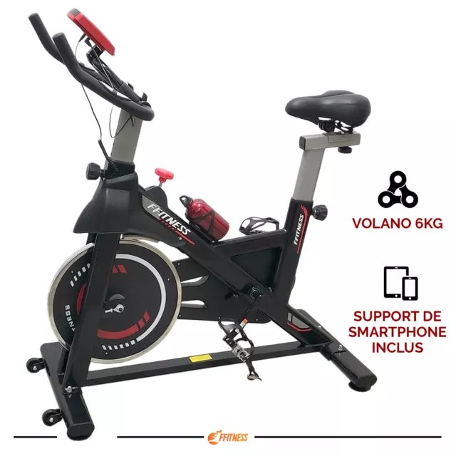 Vélo d'exercice vélo de fitness avec volant d'inertie de 10 kg