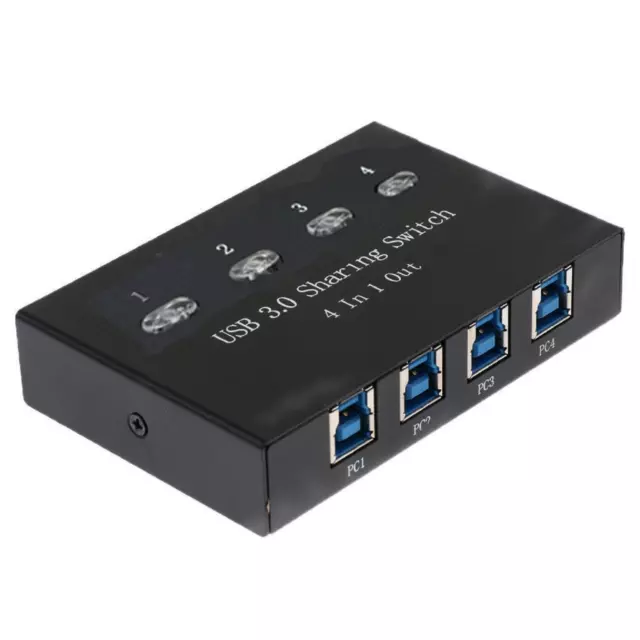 USB 3.0 Sharer KVM Switch Hub 4 in 1 out HUB Share Converter 4 Ports KVM Switch