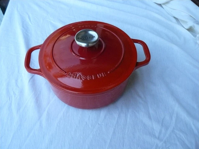 COCOTTE FRITEUSE FONTE , Enzo Mari , Vintage 20cm Orange Le Creuset EUR