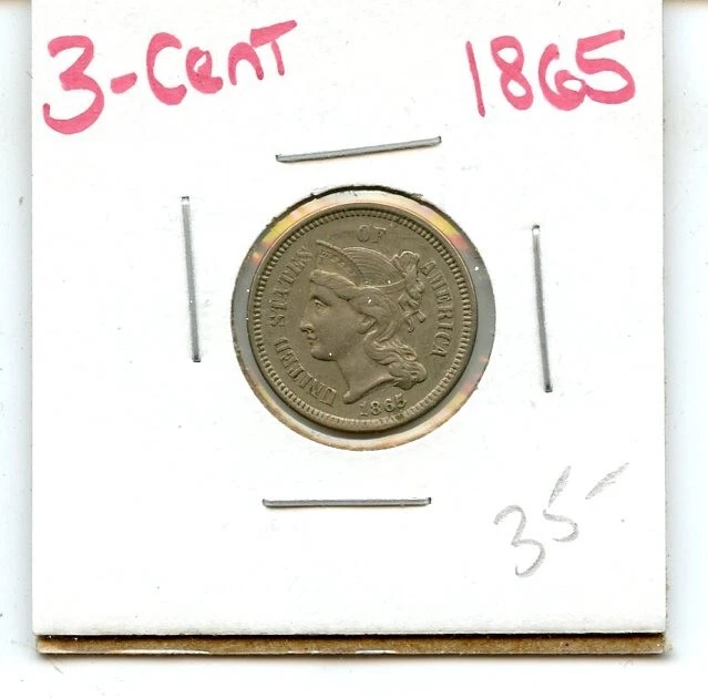 1865 Three Cent Piece - AZ056