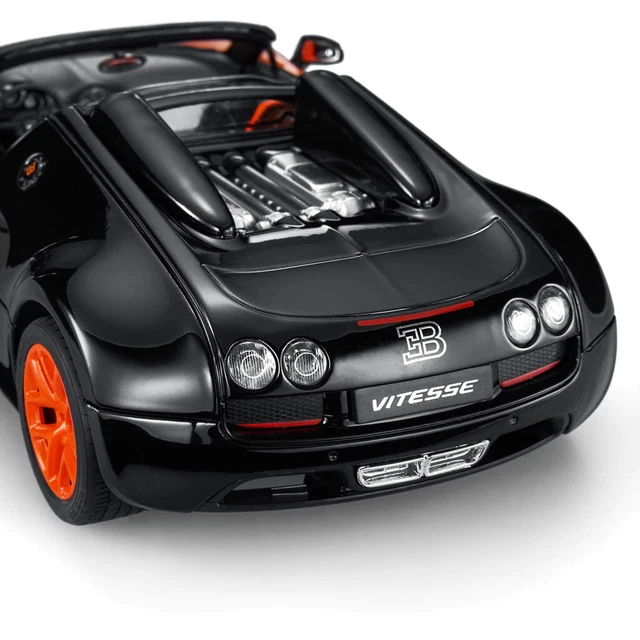 COLORBABY Rastar 46979 – Voiture Télécommandée Bugatti Divo 1/14 – Suspension Indépendante, Lumières LED, Portes Ouvrantes – Dès 6 Ans
