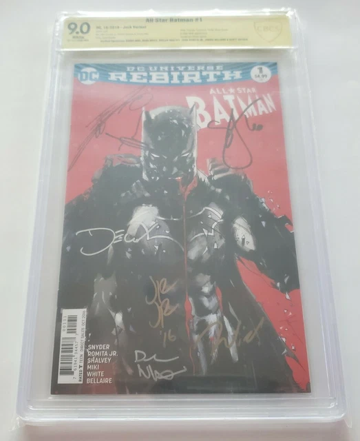 All Star Batman #1 CBCS 9.0 VF/NM  JOCK VARIANT  SIGNED SNYDER, ROMITA JR, MORE!