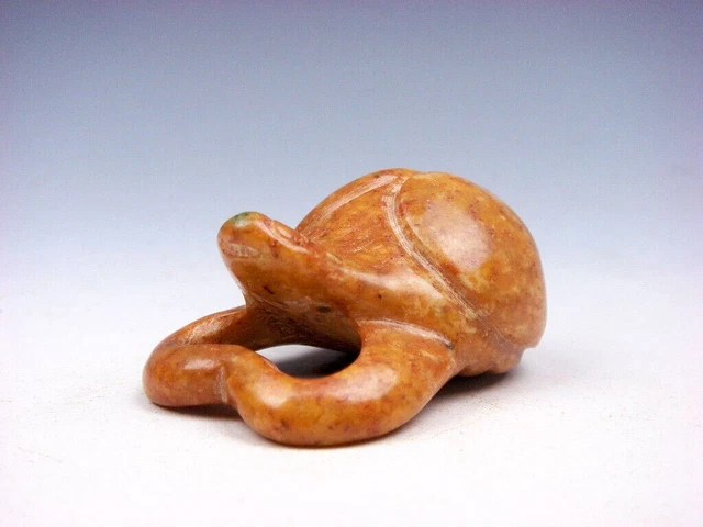 Old Nephrite Jade Stone Carved HongShan Culture Bat w/ Wings Closed #04252304