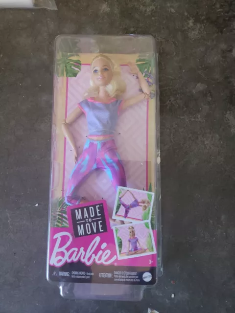 Original Barbie Made To Move Doll, Toy Yoga Dolls Blonde Flexible