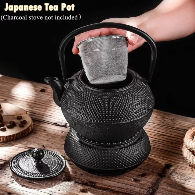 Japanese Cast Iron Teapot/Antique Small Dot Kettle/TeaPot/Stove-top Kettle 900ml