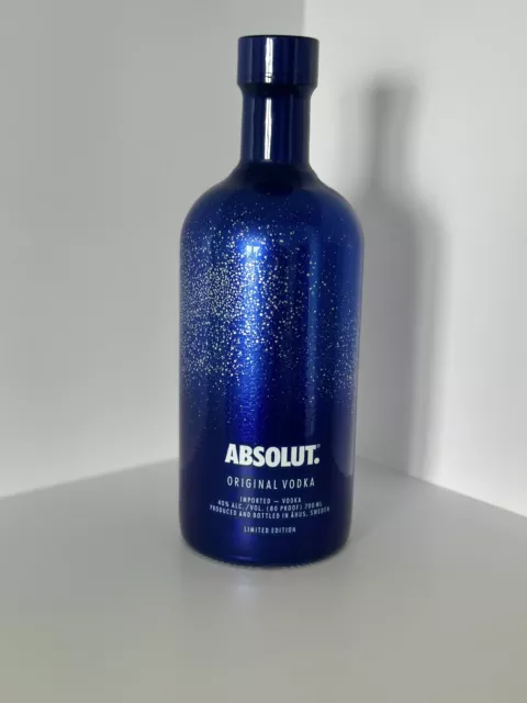 Absolut Vodka - Uncover - Limited Edition blue blau sparkle 0,7 Liter