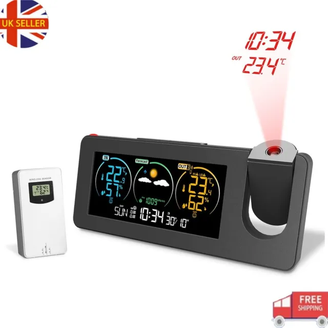 Household Projection Alarm Clock Temperature Digital Weather Digital Clock Home