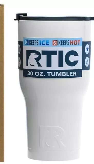 NEW RTIC 30oz Thermal Tumbler Mugs - White Matte Color- Stainless Steel