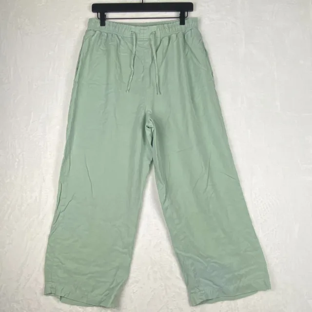 Josephine Chaus Sport Pants Womens Medium Green Lightweight Pockets Casual