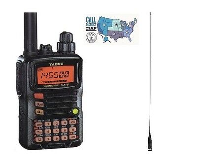 YAESU VX-6R TRI-BAND Amateur Hand-Held Transceiver with Comet Dual B