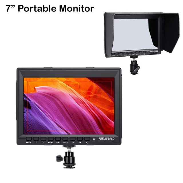 7" IPS LED On-Camera Monitor Portable HDMI Display Pour DSLR Mirrorless...