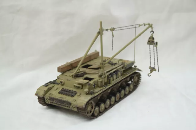 1:35 Panzer Modell WH Panzer 4 Bergepanzer gebaut bemalt