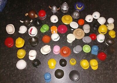 Enorme Fascio di Playmobil Cappelli & Capelli assortiti stili e accessori età 40+