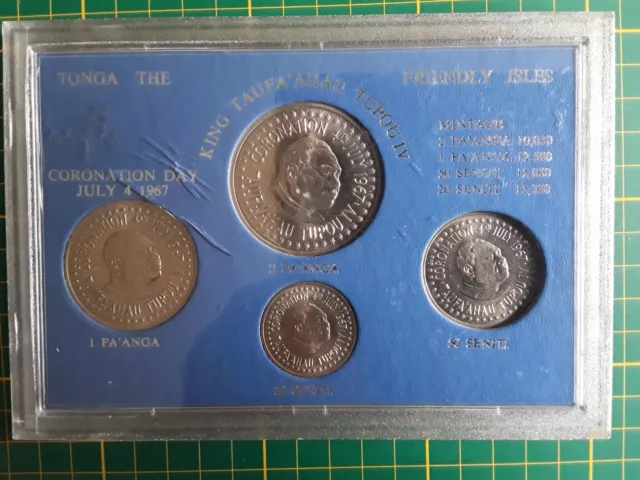 Tonga 'The Friendly  Isles ' Coronation Day  1967 Coin Collection.