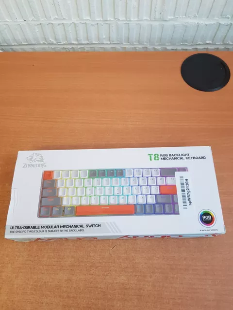 YINDIAO ZIYOULANG T8 60% Gaming Keyboard,68 Keys Compact Mini Wired Mechanical