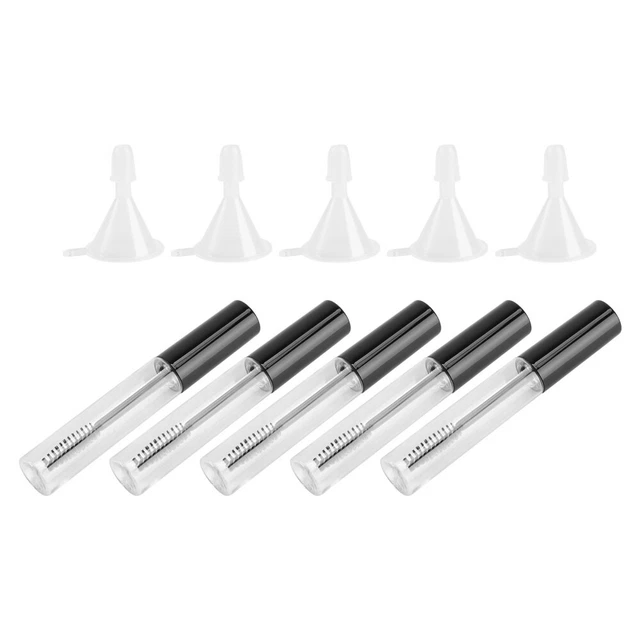 5x 10ml tubo mascara vuoto e bacchetta magica tubo mascara ricaricabile con ciglia