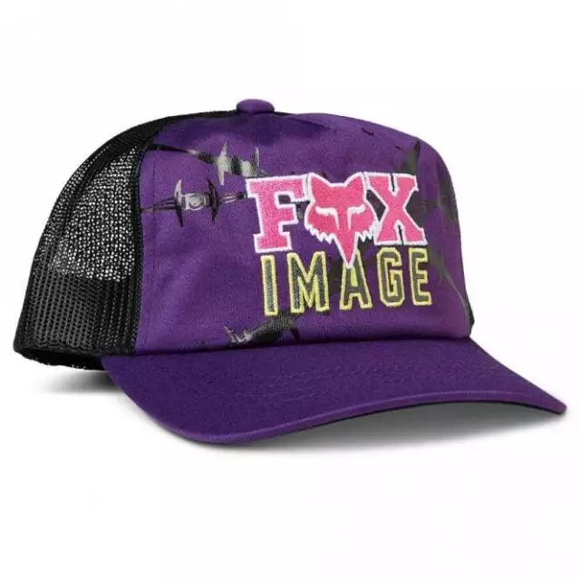 Fox Racing YOUTH MX Casuals BARB WIRE Snapback Hat/Cap (Ultra Violet)