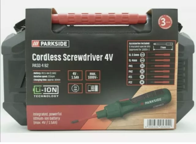 Parkside 4v on sale cordless screwdriver
