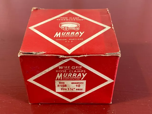 Nos Vintage Murray Double Wire Grip Band Screw Hose Clamp Fits 1 1/4" Hose Nos Vintage Murray Double Wire Grip Band Screw Hose Clamp Fits 1 1/4" Hose