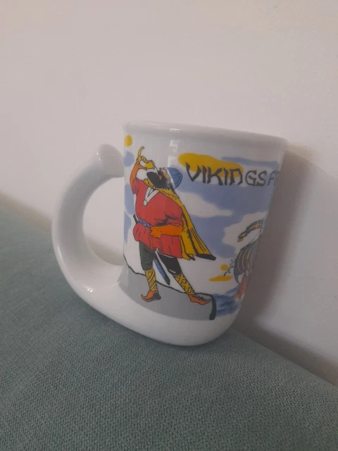 Sweden Novelty Mug  Coffee Horn Shape - 'Vikings From Sweden' 10cm/4 inches tall