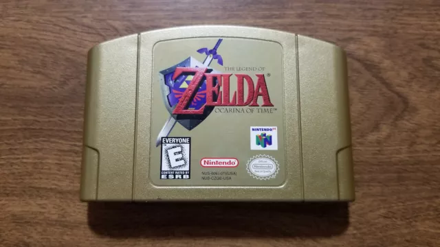 AUTHENTIC LEGEND OF Zelda Ocarina of Time Gold Collector's Edition ...