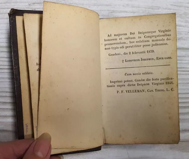 1841 ? Handboekje Der Congreganisten Nieuwen Druk Rareté Livre Antique 3