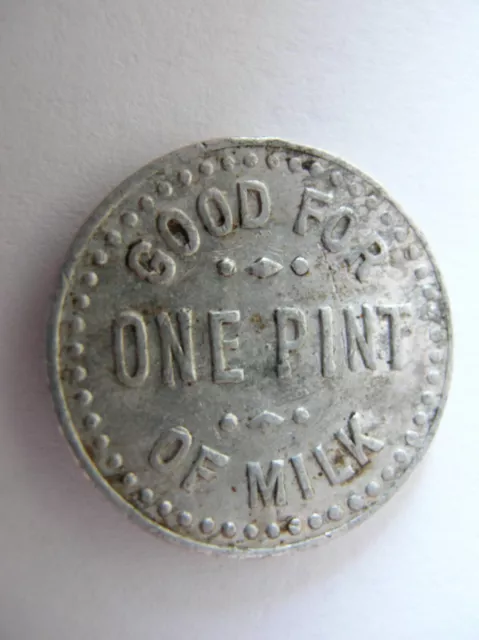 Rockford Dairy, Token Coin, "Good For One Pint of Milk"