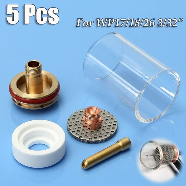 Kit D'accessoires Pour Torche TIG - Buse, Lentille, Pince, Joints, Compatible WP-17/18/26