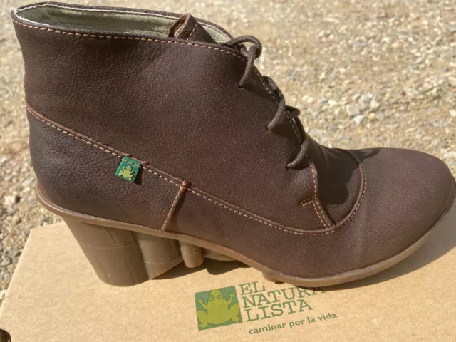 El Naturalista Anji Chaussures Femme 41 Bottines Richelieu Bottillon UK8 Neuf
