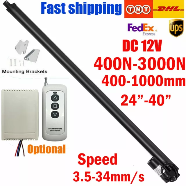 400N - 3000N Electric Linear Actuator Cylinder Lift Stroke 400-1000mm 12V Fast