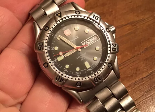 SWISS ARMY WENGER SMT Design Men Watch Day Date 096.0659 Seaforce