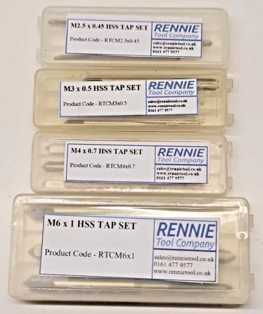 RENNIE TOOL Company  HSS Tap Sets engineering Metalworking Genuine