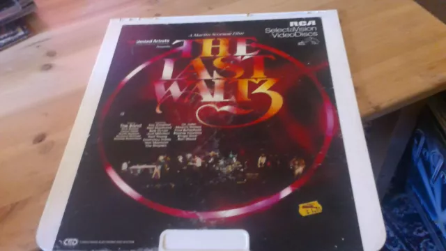 The Last Waltz Martin Scorsese The Band Laser Disc CED SelectaVision RCA 1981