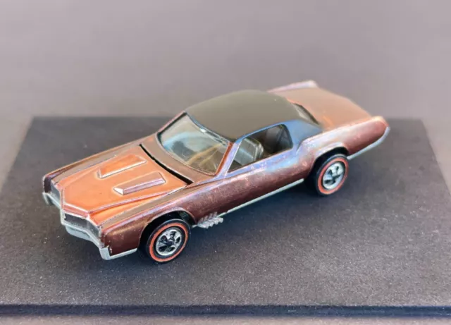 Vintage Hot Wheels Redline 1968 Copper Custom Eldorado US - Near Mint Beauty NR!