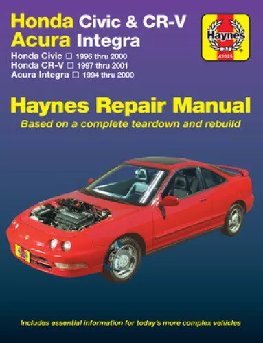 Honda Civic, Cr-V & Acura Integra 1994 Thru 2001 Haynes Repair Manual: Honda