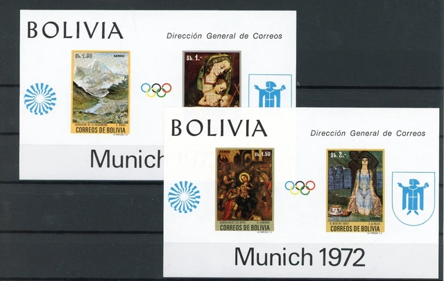 Bolivien Block 34-35 postfrisch Olympia #ID308