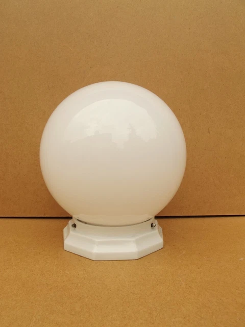 Lot De 2 Suspensions Plafonnier Vintage Globe En Verre - Lustre Ancien Design - Parfait état