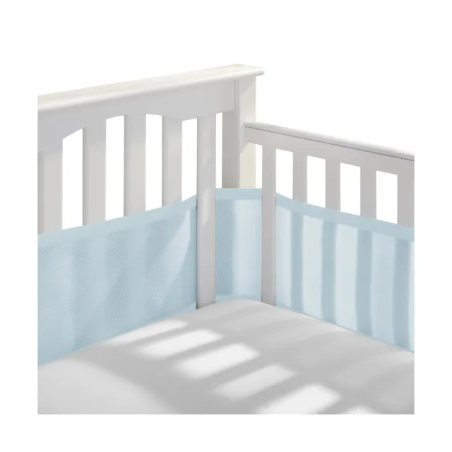BreathableBaby Breathable Mesh Crib Liner – Classic Collection – Blue Aqua – ...