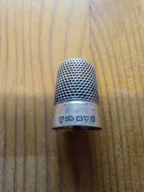 Charles Horner sterling silver antique thimble- 1911