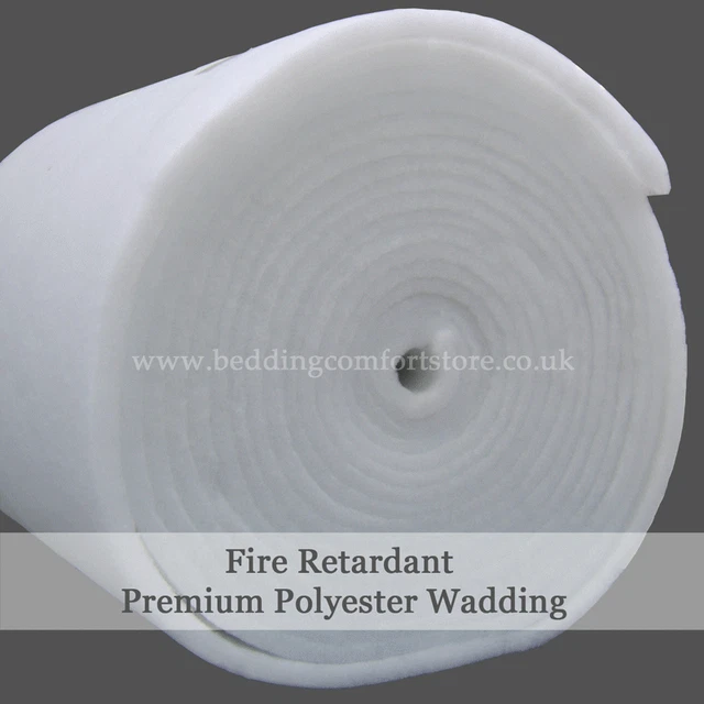 POLYESTER WADDING ROLL Quilting Upholstery Padding 27"/54" Wide £11.00 ...