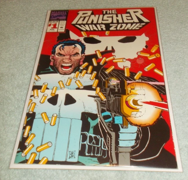 THE PUNISHER War Zone # 1 VG 1992 DIE-CUT WRAP AROUND COVER