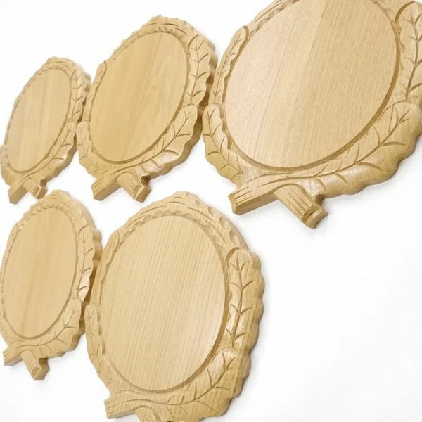 5 Pieza Keilerschilder Tallado Roble Claro Af 19 CM Tablero Keiler Gewaffbrett 3