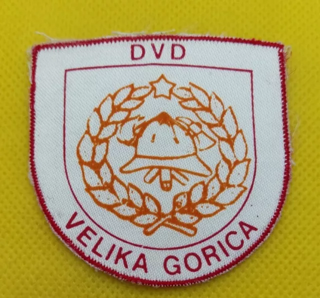 Croatian firefighters, Croatian Fire Association DVD Velika Gorica vintage patch