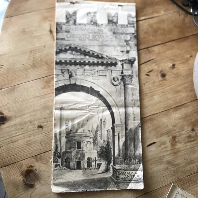 Calendario Romagna Antica 1937 Credito Romagnolo Banca