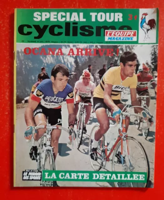 1970 l'équipe cyclisme n°22 SPECIAL  TOUR DE FRANCE AVEC LA CARTE OACANA LE GIRO