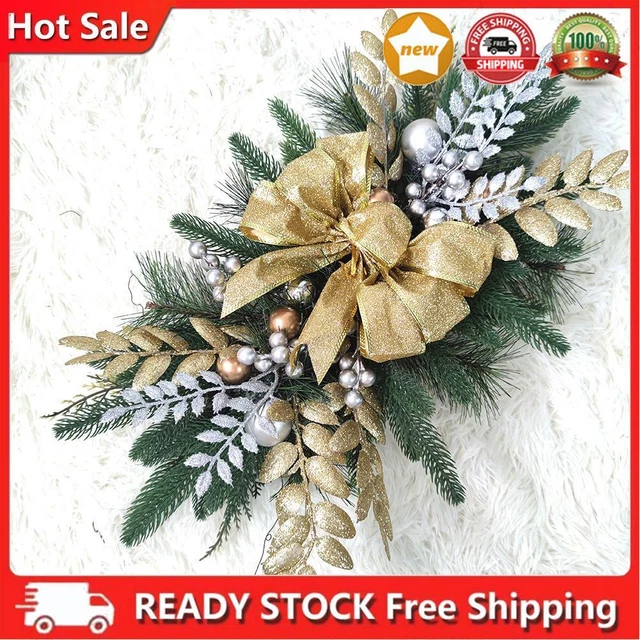 Ghirlande da appendere senza/con forniture leggere festa finiture swag ornamento ghirlanda