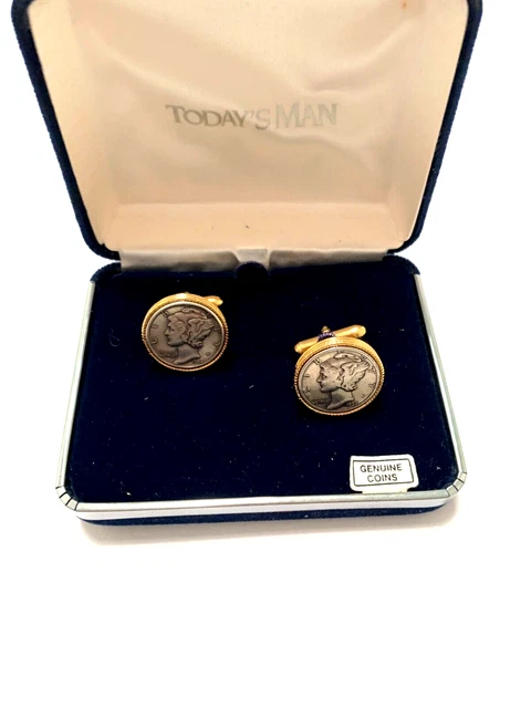 Mercury Dimes Cuff Links