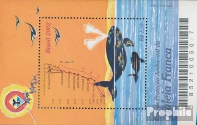 Briefmarken Brasilien 2002 Mi Block121 postfrisch Fische